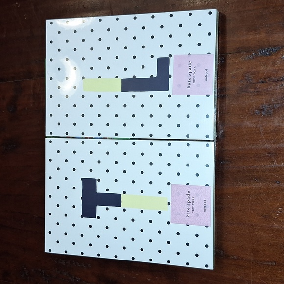 ♠️ Kate Spade Sparks of Joy notepad. 100 sheets. Dipped letter T. New with tags! - Picture 9 of 9